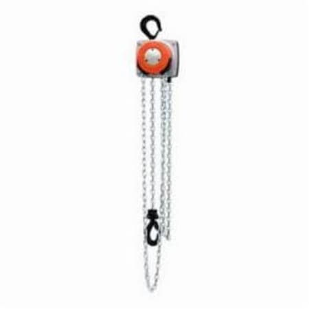 Cm Hurricane 360 Hand Chain Hoist, 1 Ton Load, 15 Ft H Lifting, 14 In Min Between Hooks, 118 In Hook 5627A